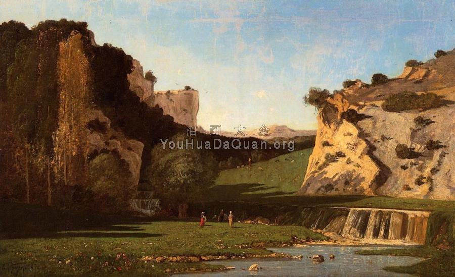 River Valley at Lourmarin - 保罗·卡米尔·吉谷